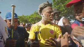 "Is that coke?": IShowSpeed freaks out after fans throw white powder on him to welcome him to Colombia