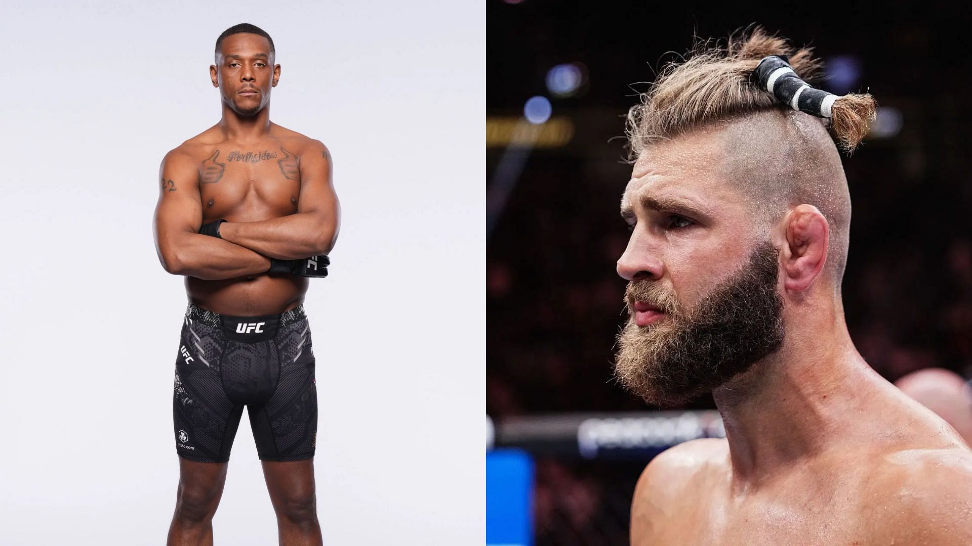 A super-fan has praised Jamahal Hill (left) before his fight with Jiř&iacute; Proch&aacute;zka at UFC 311 (right) [Image courtesy: Getty Images]