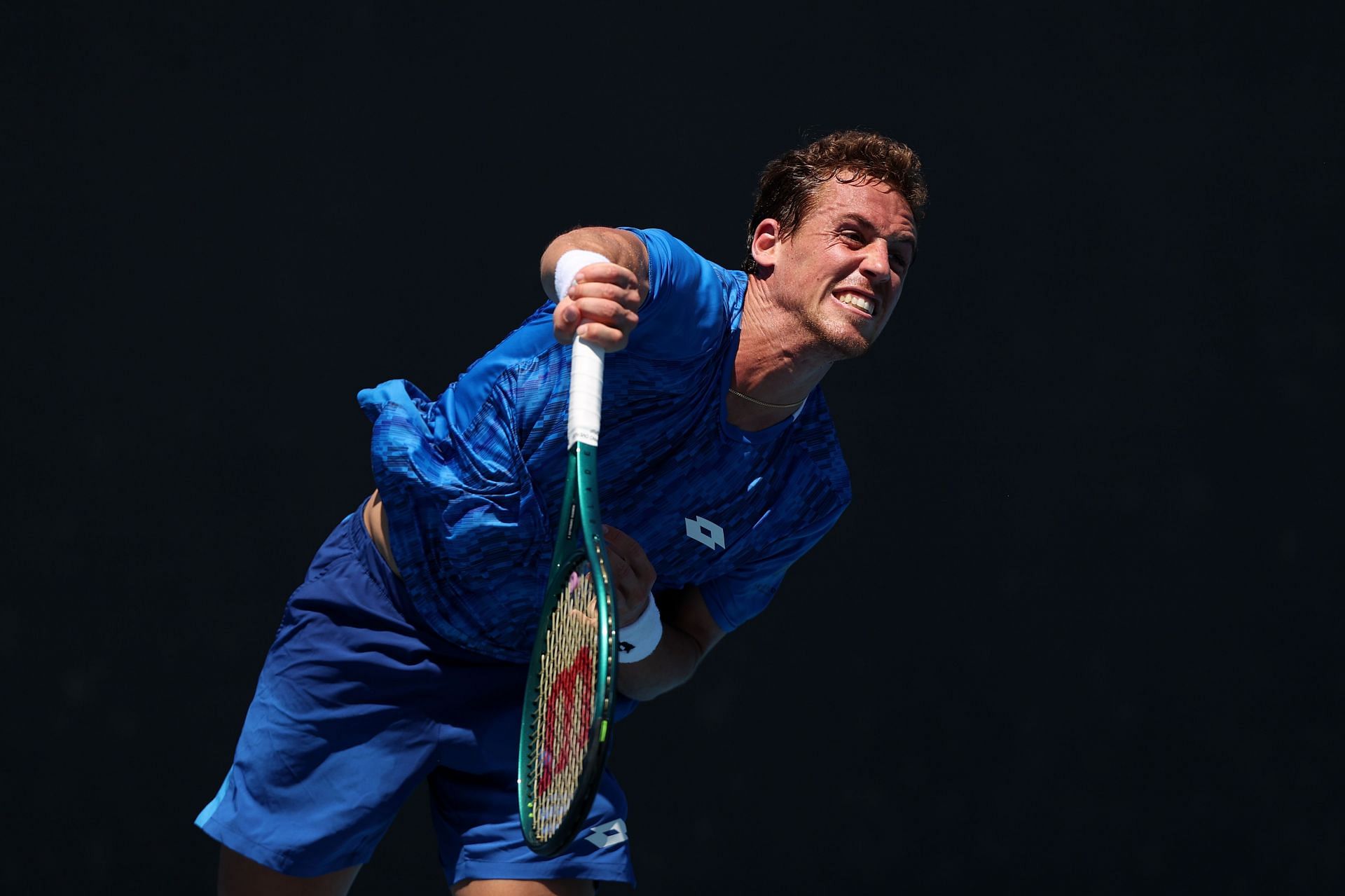 Roberto Carballes Baena at the 2025 Australian Open - Day 2 - Source: Getty