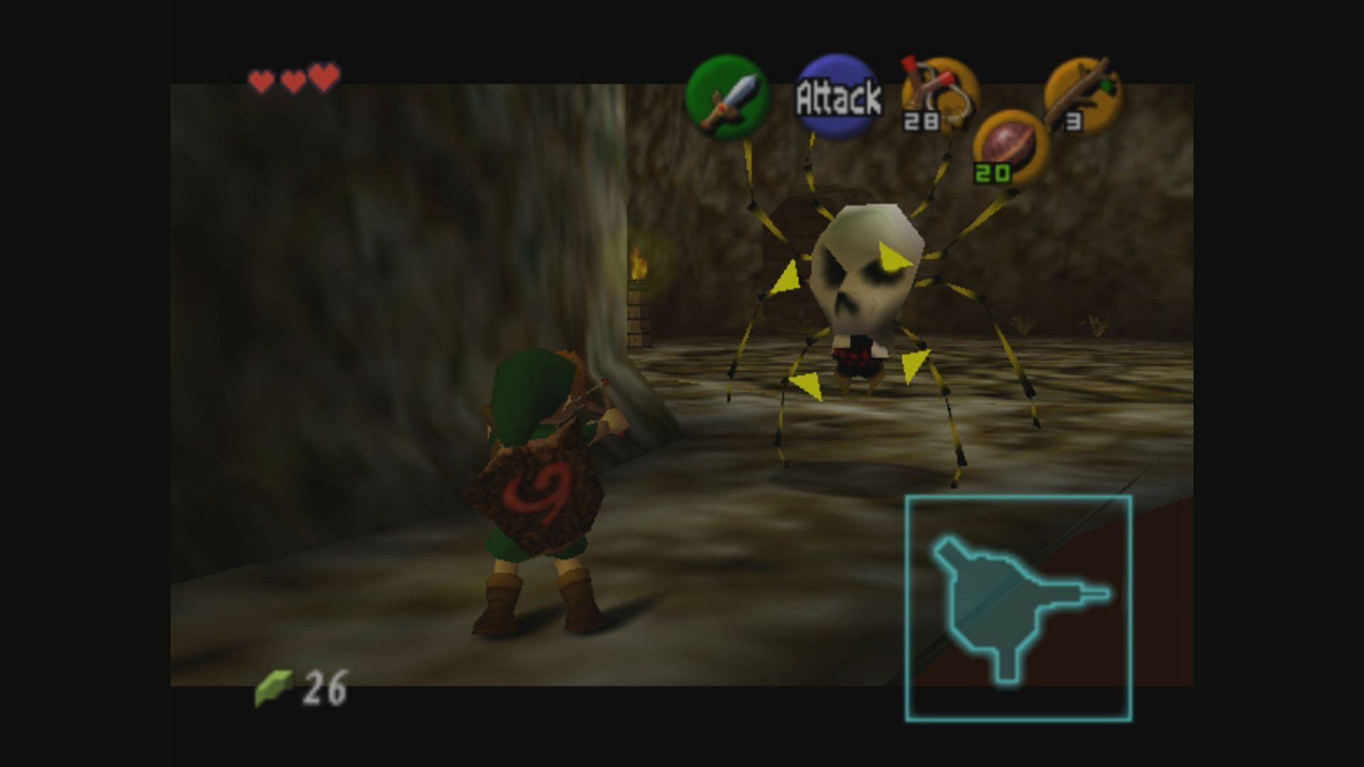 A still from The Legend of Zelda: Ocarina of Time (Image via Nintendo)