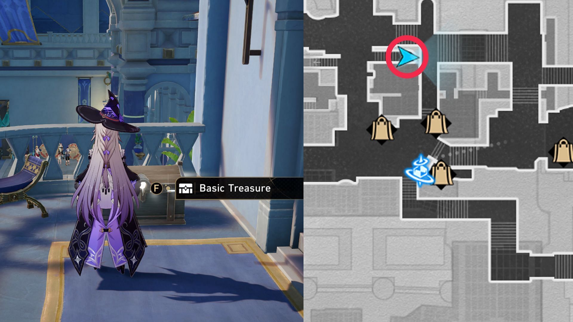 Location of Basic Treasure Chest #20 (Image via HoYoverse)