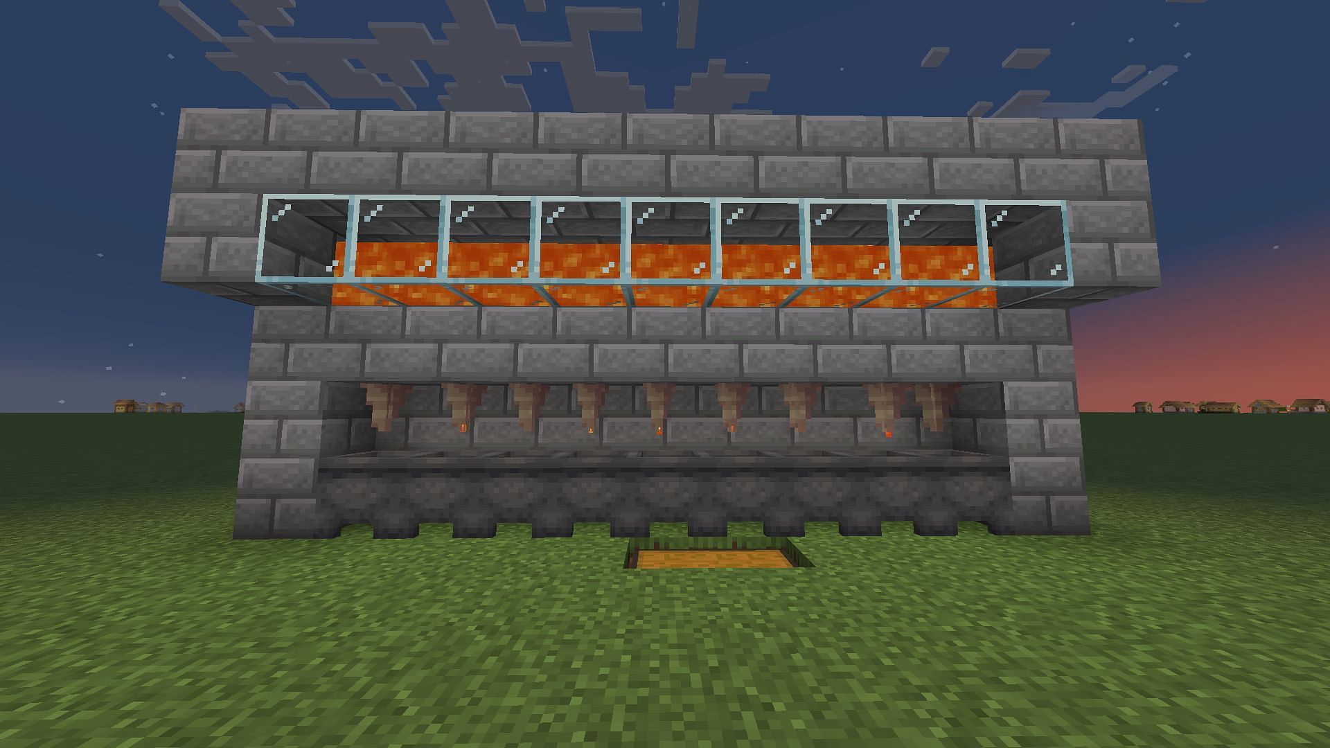 This is what the lava farm would look like (Image via Mojang Studios)