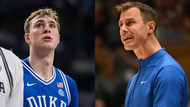 Jon Scheyer hails Cooper Flagg for being an unselfish "savant" after Virginia Tech domination