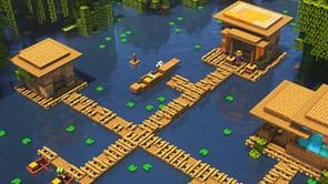 Minecraft player shares simplistic and beautiful floating village build