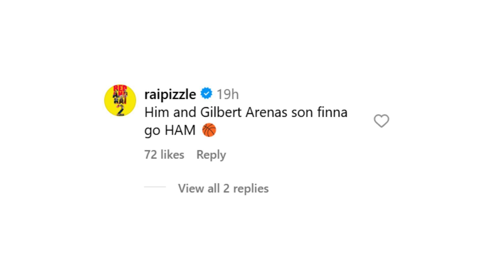 Fans want Alijah Arenas to join Bryce James at Arizona (bleacherreport/IG)