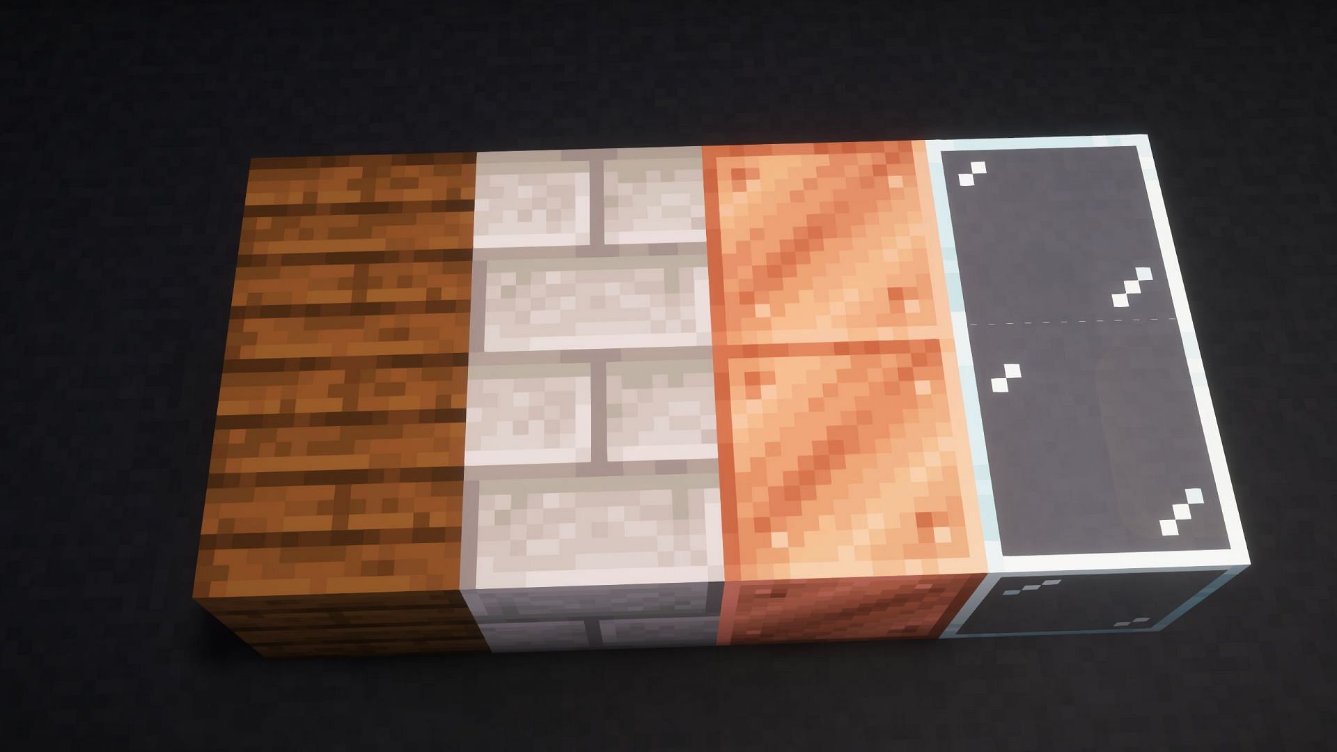 Players can quickly find great building blocks early in Minecraft (Image via Mojang Studios)