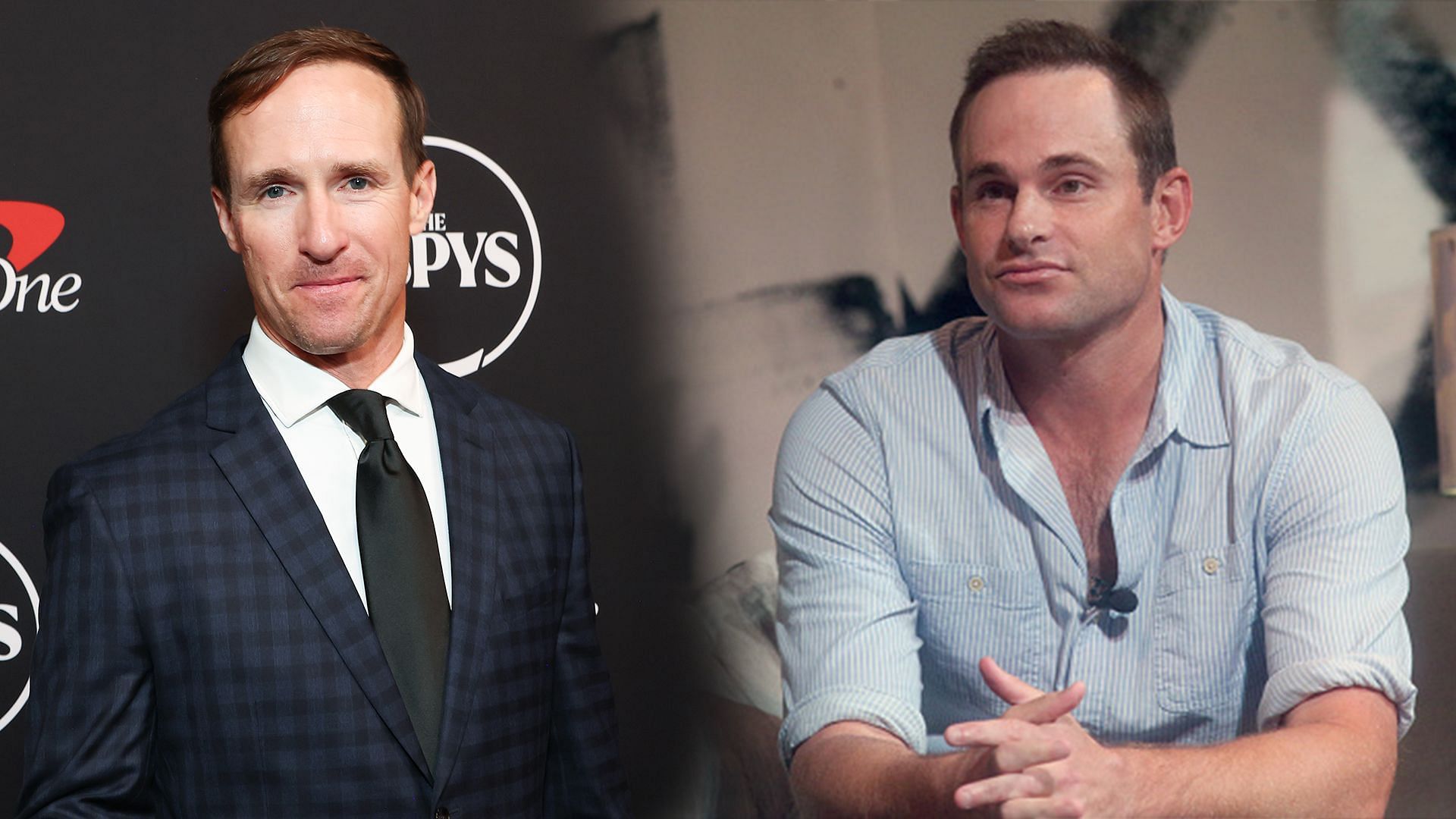 Drew Brees (Left) and Andy Roddick (Right) - Source: Getty