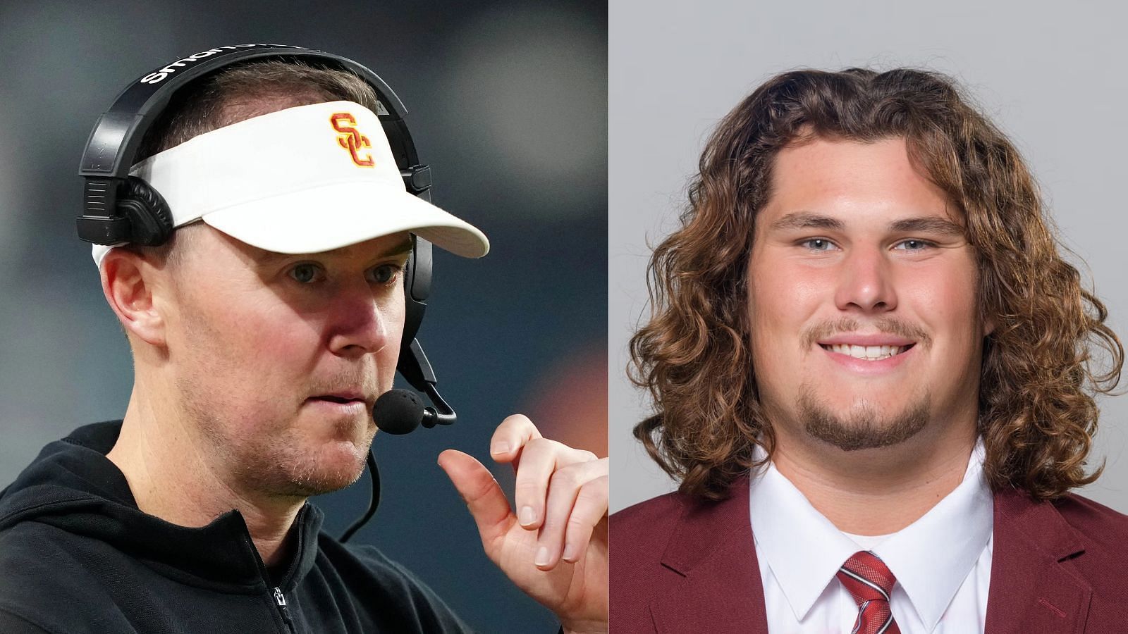 USC coach Lincoln Riley will lose senior OL Jonah Monheim to the NFL. (Photo Credits: IMAGN)