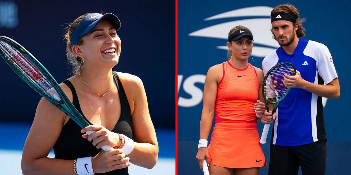 Paula Badosa and Sefanos Tsitsipas (Images: Getty)