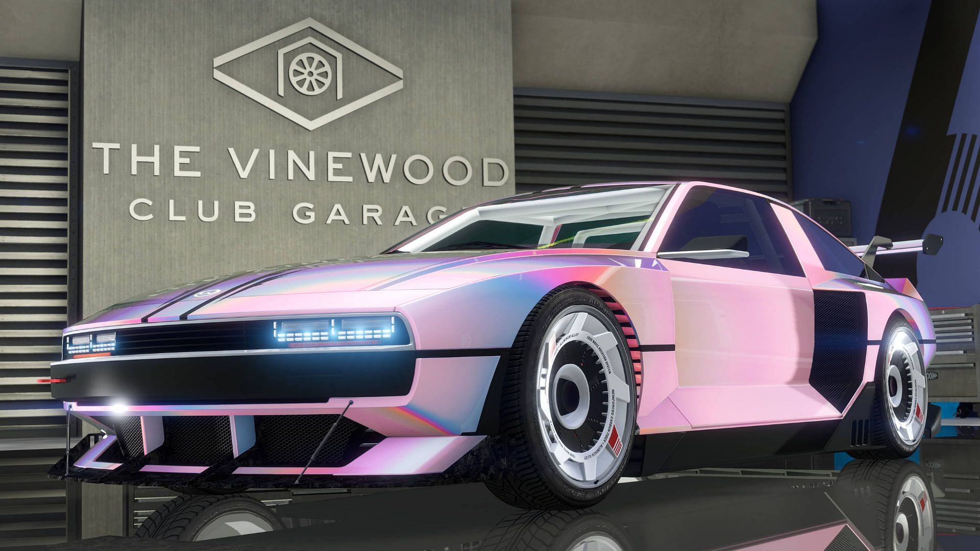 A promotional picture of The Vinewood Club Garage (Image via Rockstar Games)