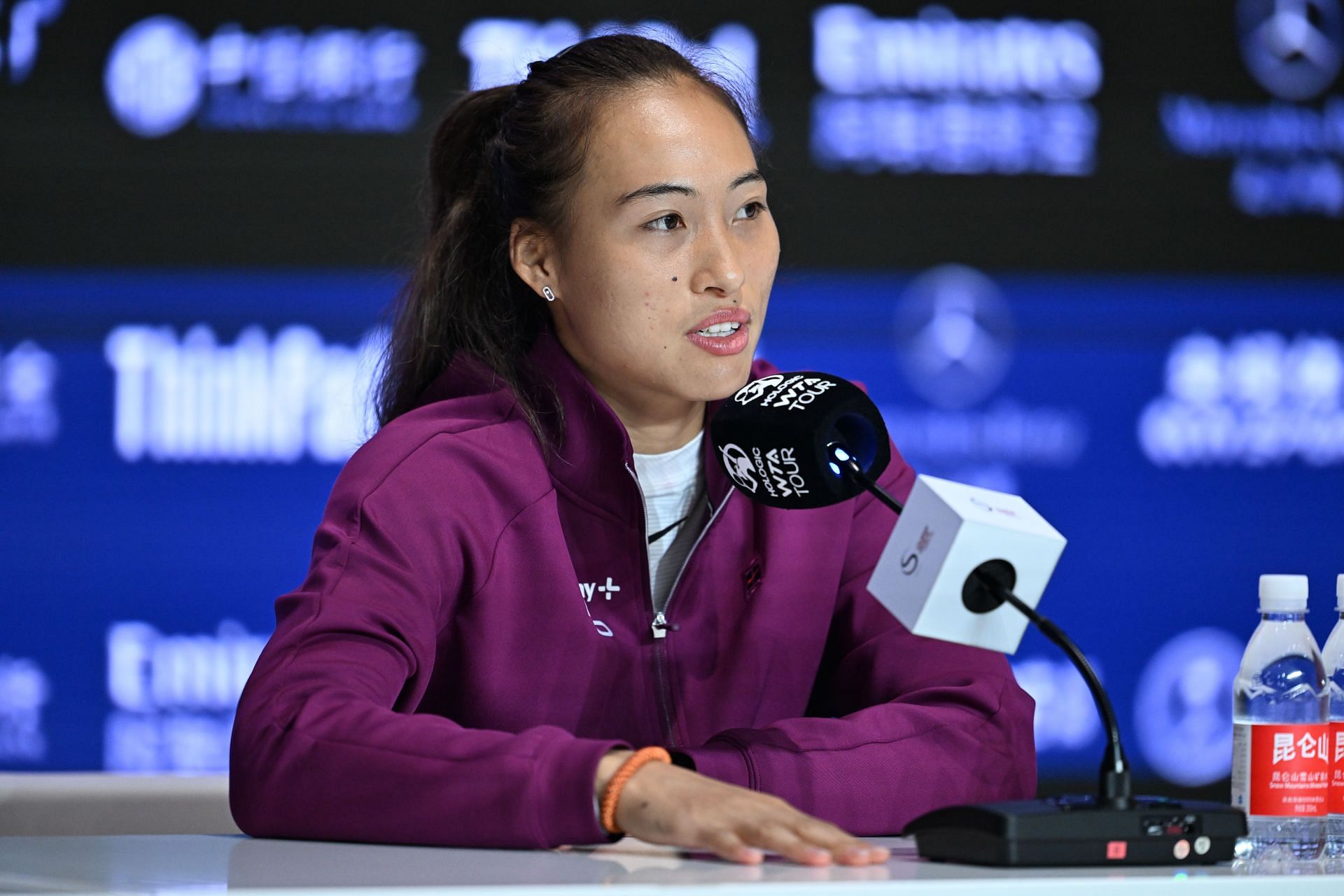 Zheng Qinwen during the 2024 China Open (Image source: Getty)