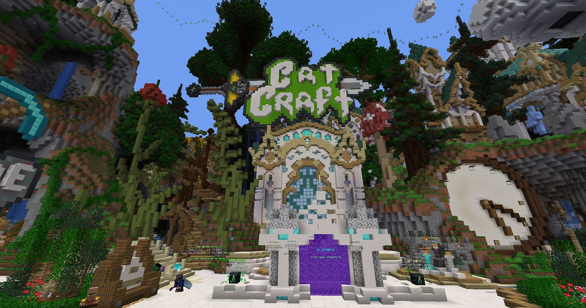 CatCraft is a very fun survival server (Image via Mojang Studios)