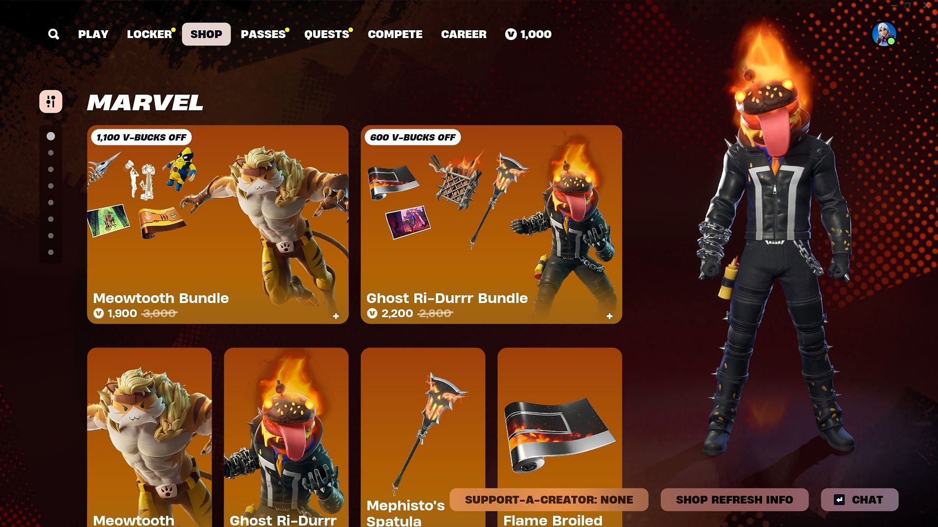 You can now purchase the Ghost Ri-Durrr skin in Fortnite (Image via Epic Games)