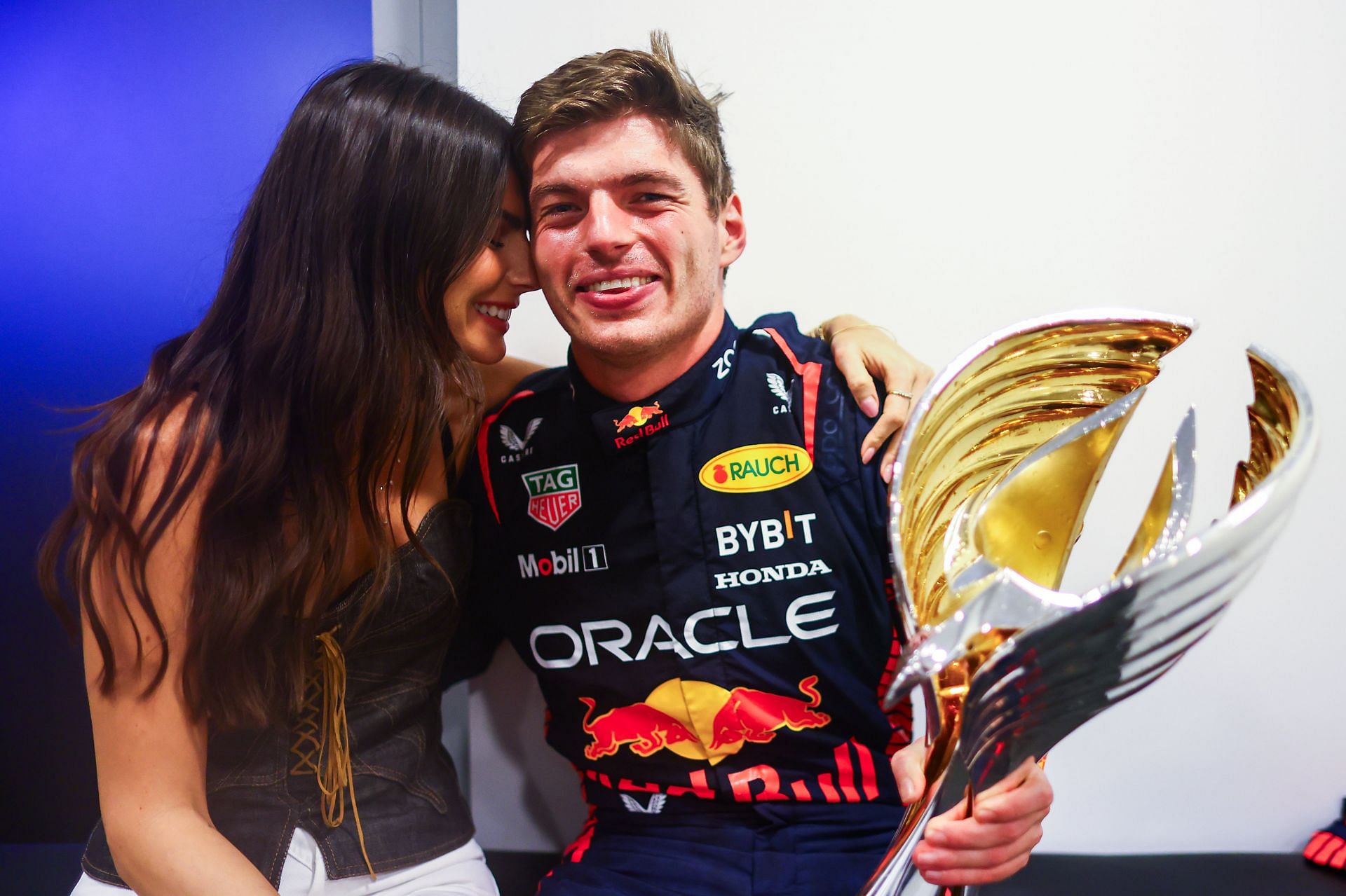 Max Verstappen with Kelly Piquet (Image Source: Getty)