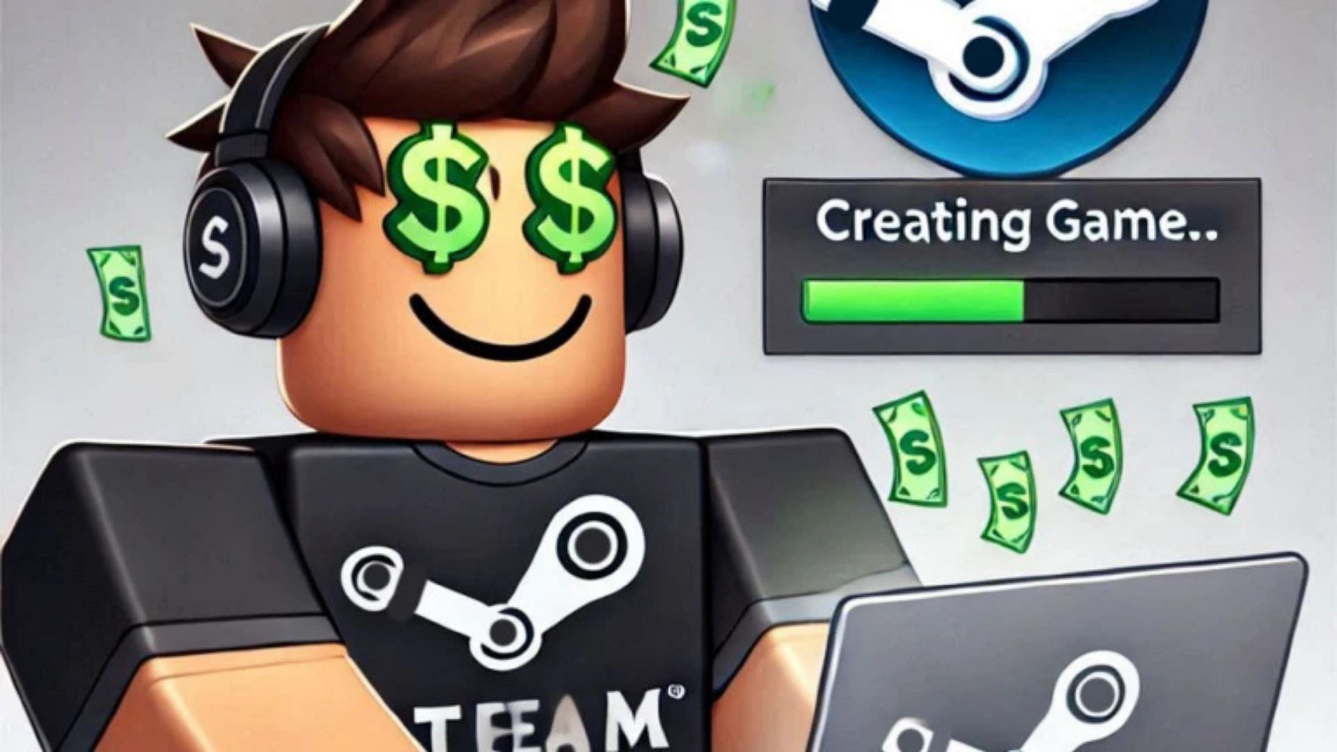 Here are all the active codes in Make Steam Games to Become Rich and Famous (Image via Roblox)