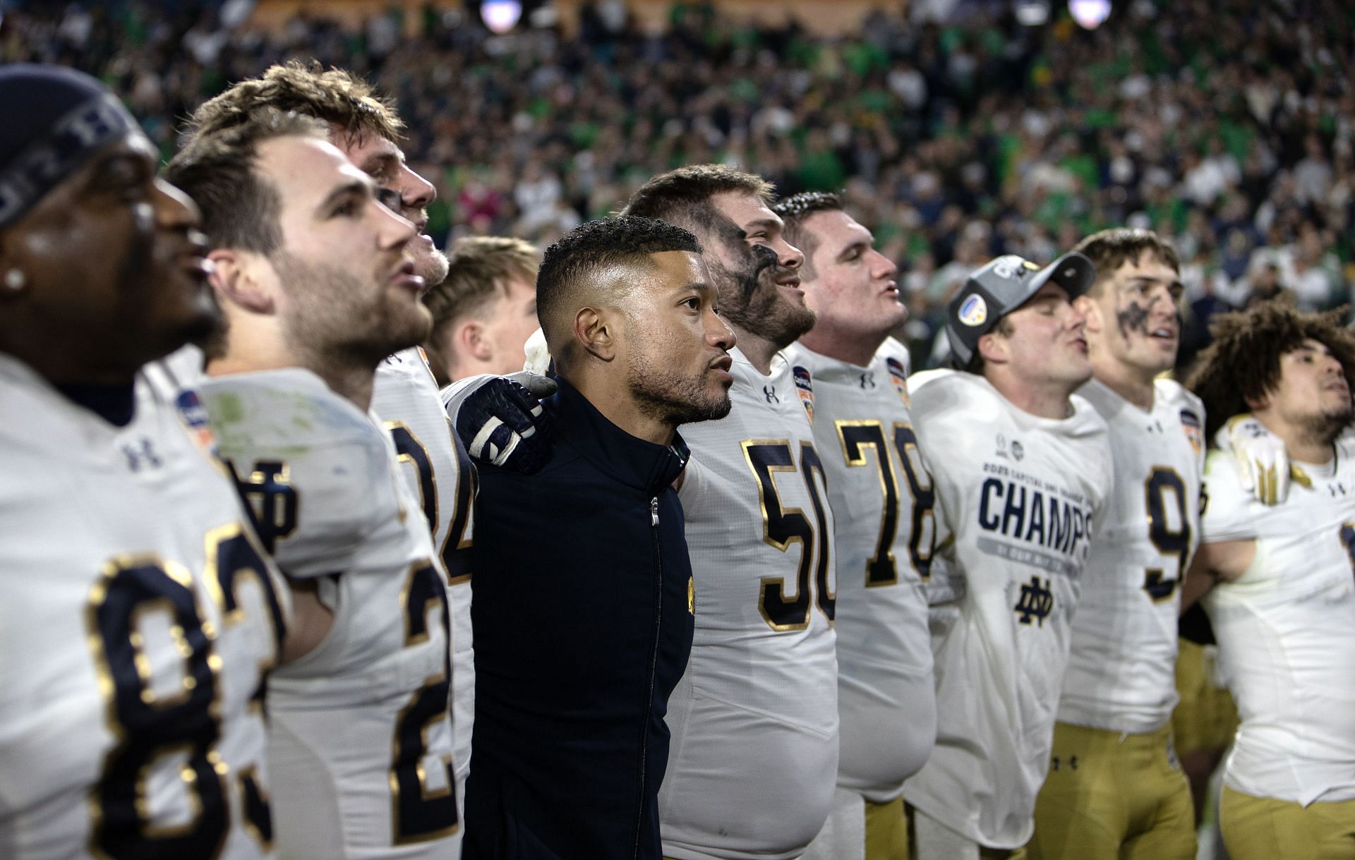 Coach Marcus Freeman - Penn State v Notre Dame - Source: Getty