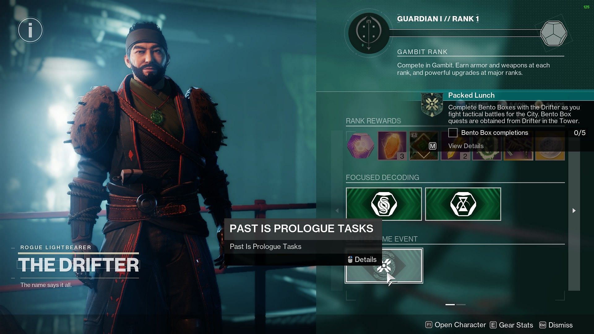 The Drifter in the Tower (Image via Bungie) 