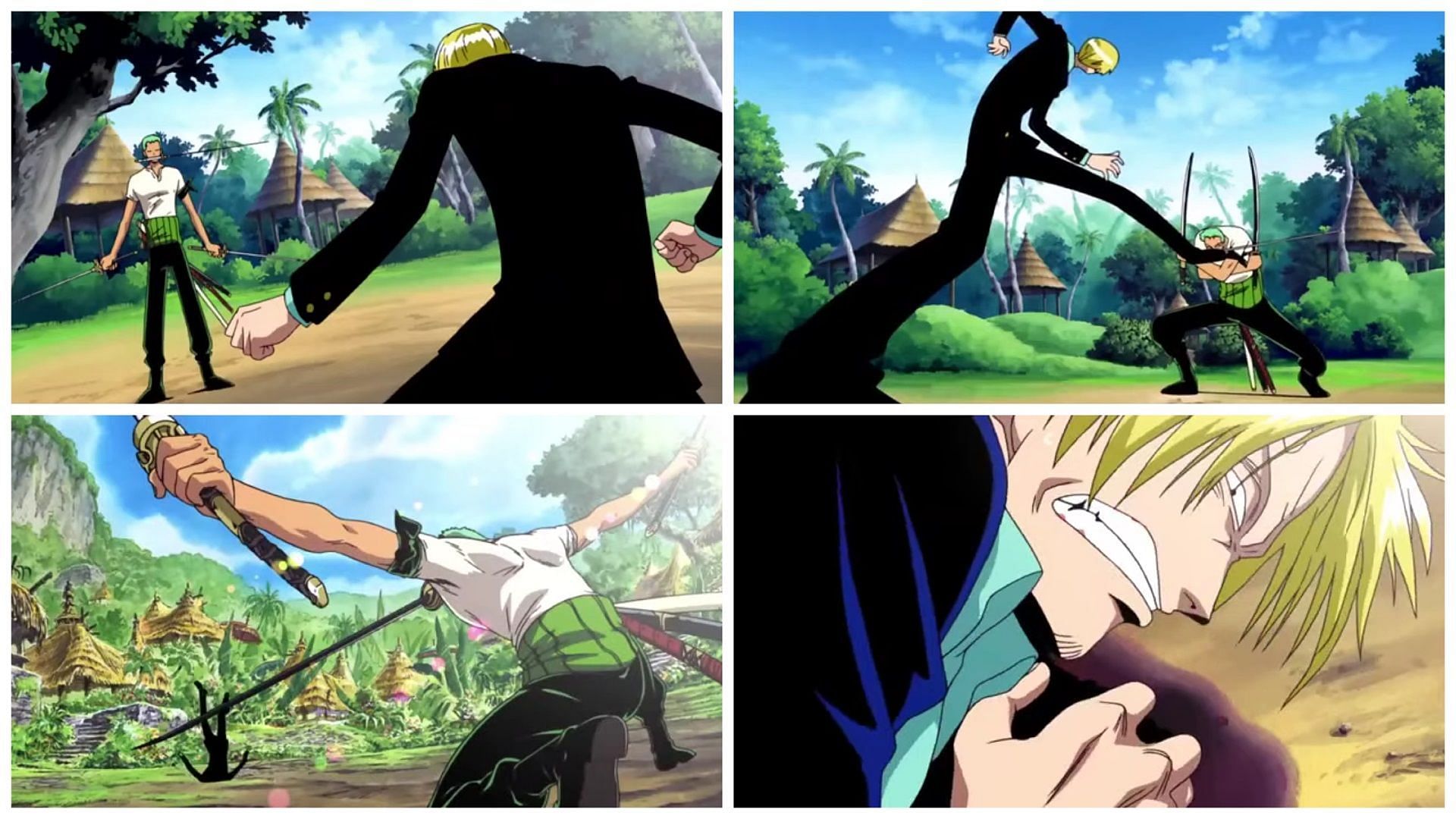 Zoro vs Sanji in One Piece: The Cursed Holy Sword (Image via Toei Animation)