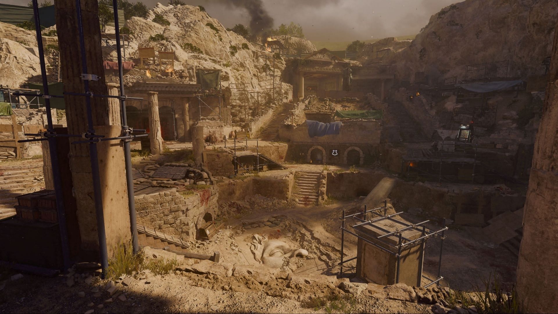 Upcoming Black Ops 6 Zombies The Tomb map explored (Image via Activision)