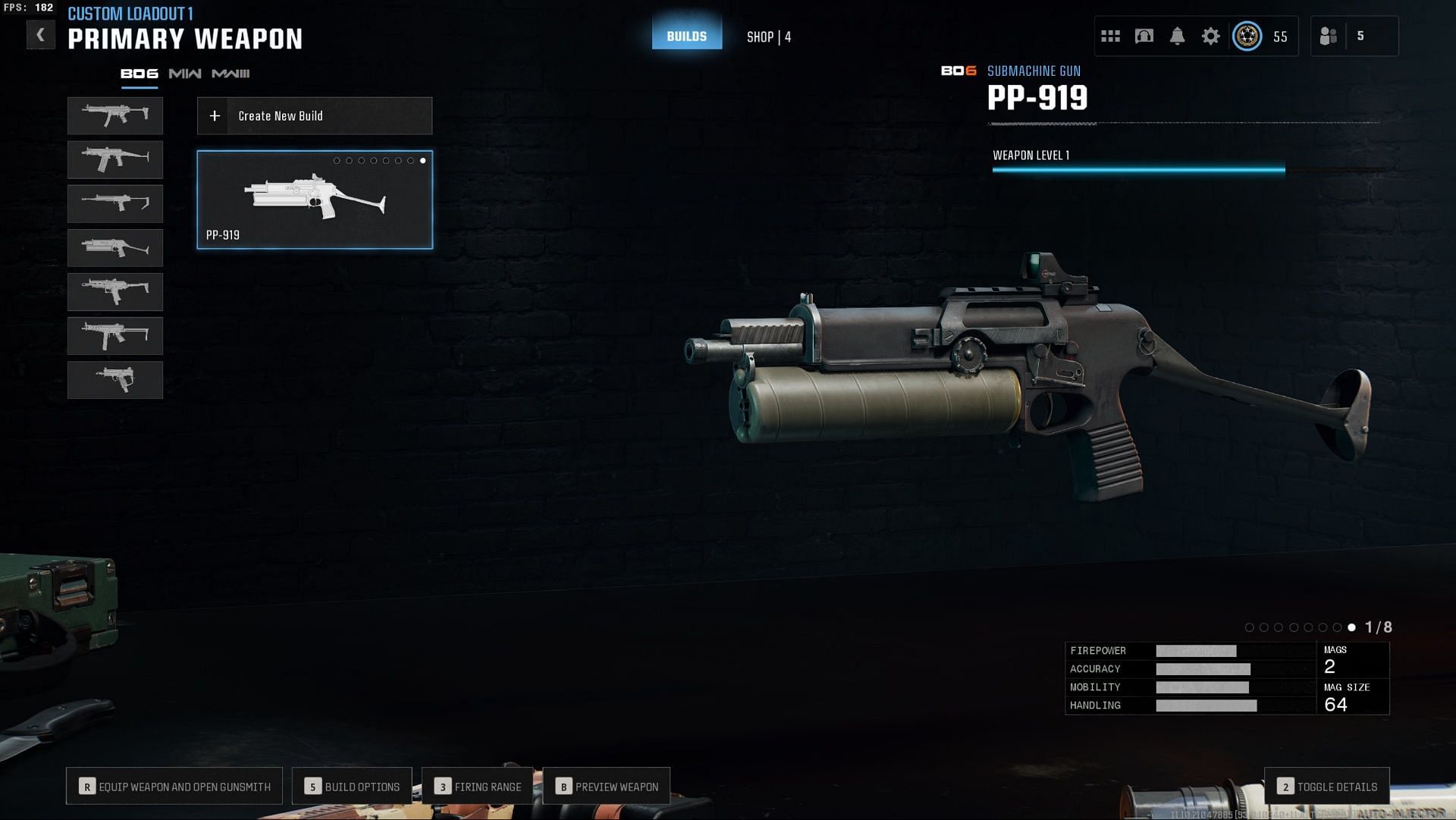 PP-919 SMG in Warzone (Image via Activision)