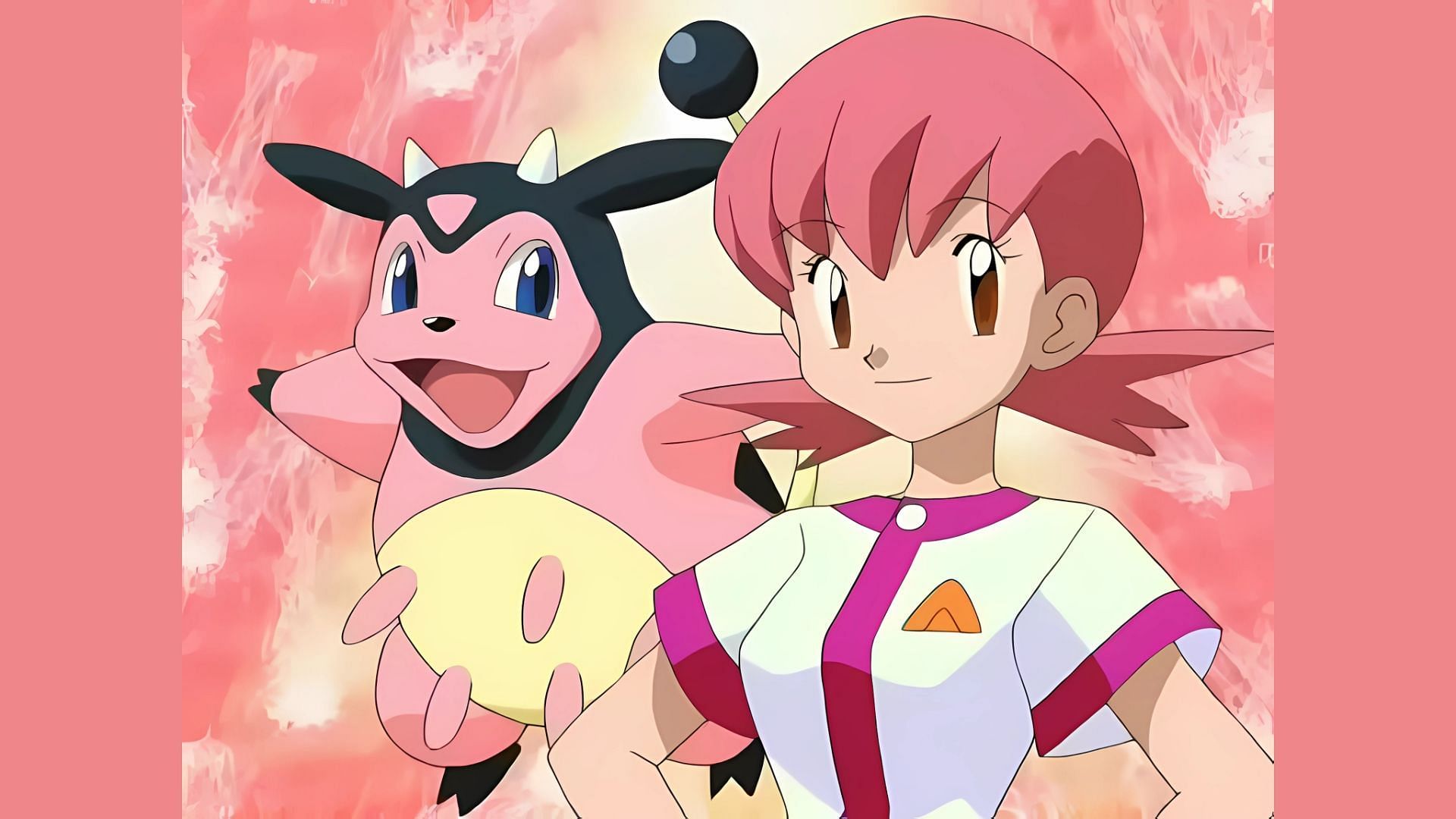 Whitney and Miltank, as seen in the anime. (Image via The Pokemon Company)