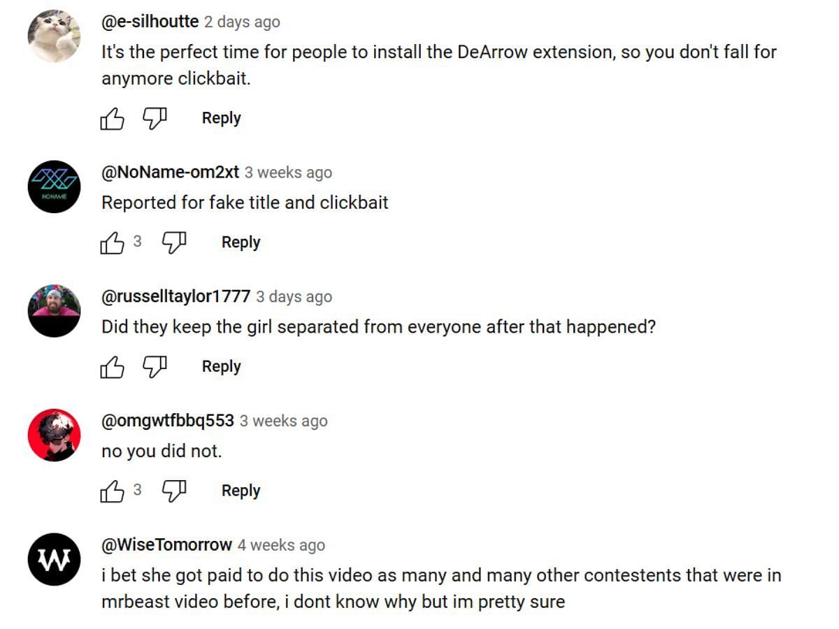 Fans criticize the video to be &quot;fake&quot; and &quot;clickbait&quot; (Image source via YouTube)