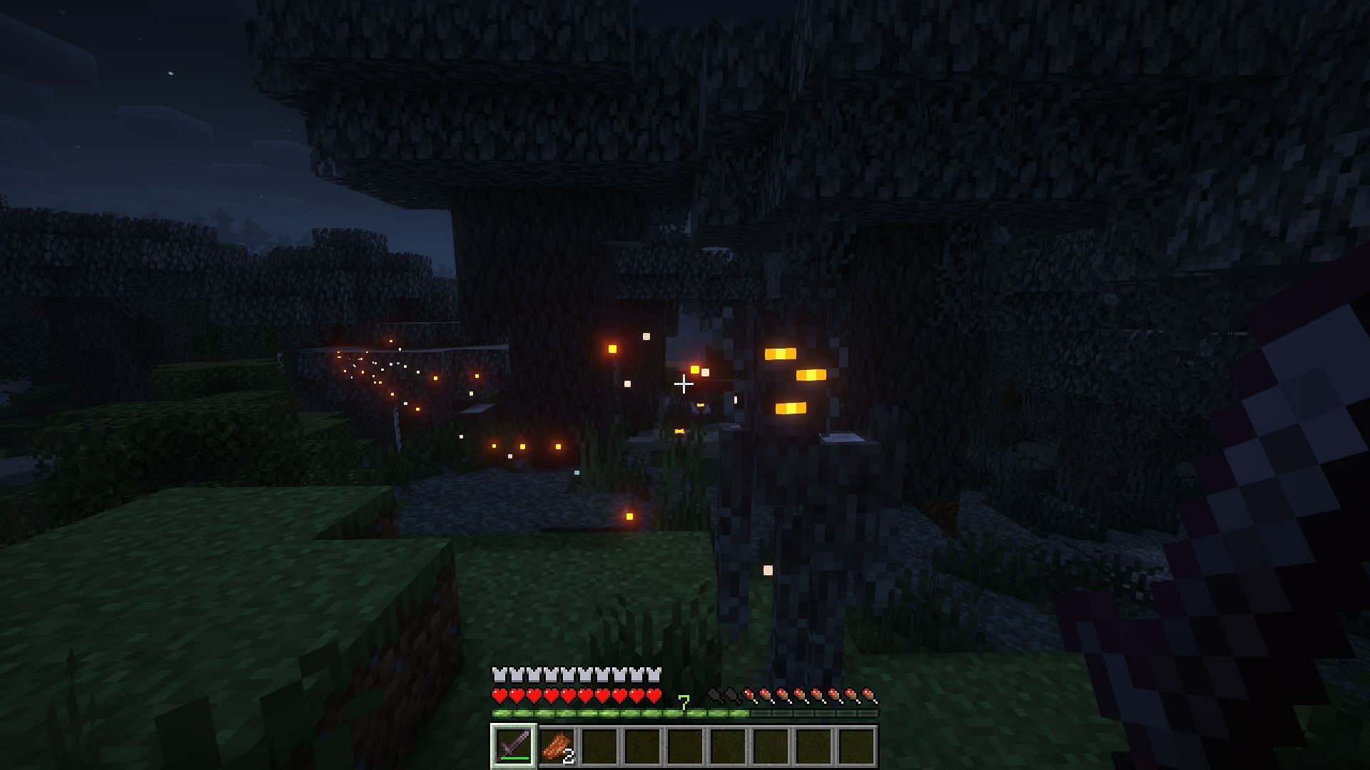 When Creaking will be hit, it will emit vibrations that can be detected by a sculk sensor. (Image via Mojang Studios)