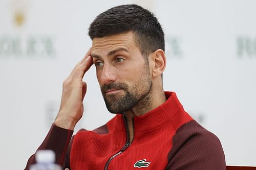 Novak Djokovic during the 2024 Shanghai Rolex Masters (Image source: Getty)