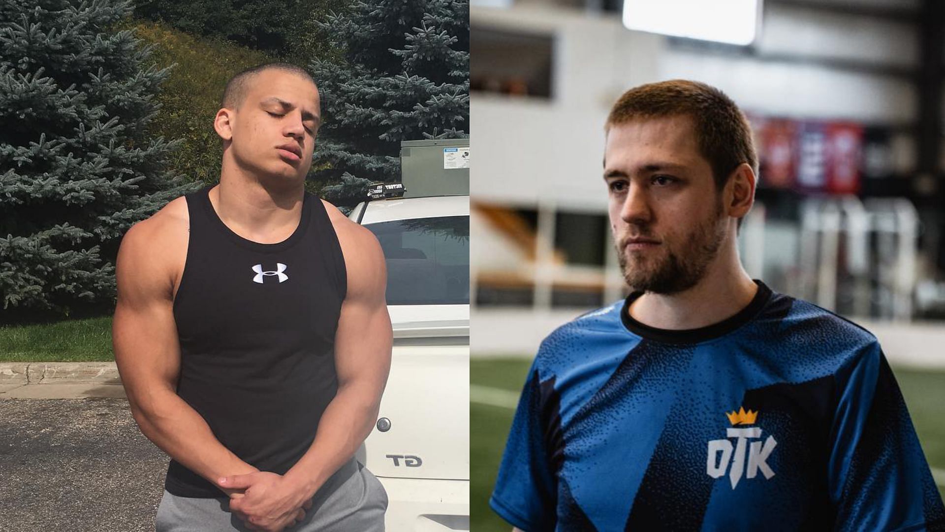 Tyler1 beats Sodapoppin in a World of Warcraft duel for the title of OnlyFangs guild war chief (Image via Tyler1/Instagram, Sodapoppin/X)