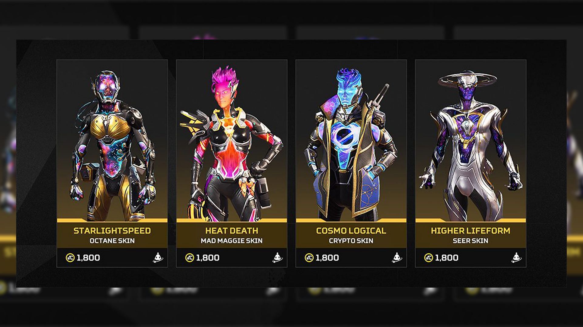 Apex Legends Astral Anomaly Event Shop items (Image via EA)