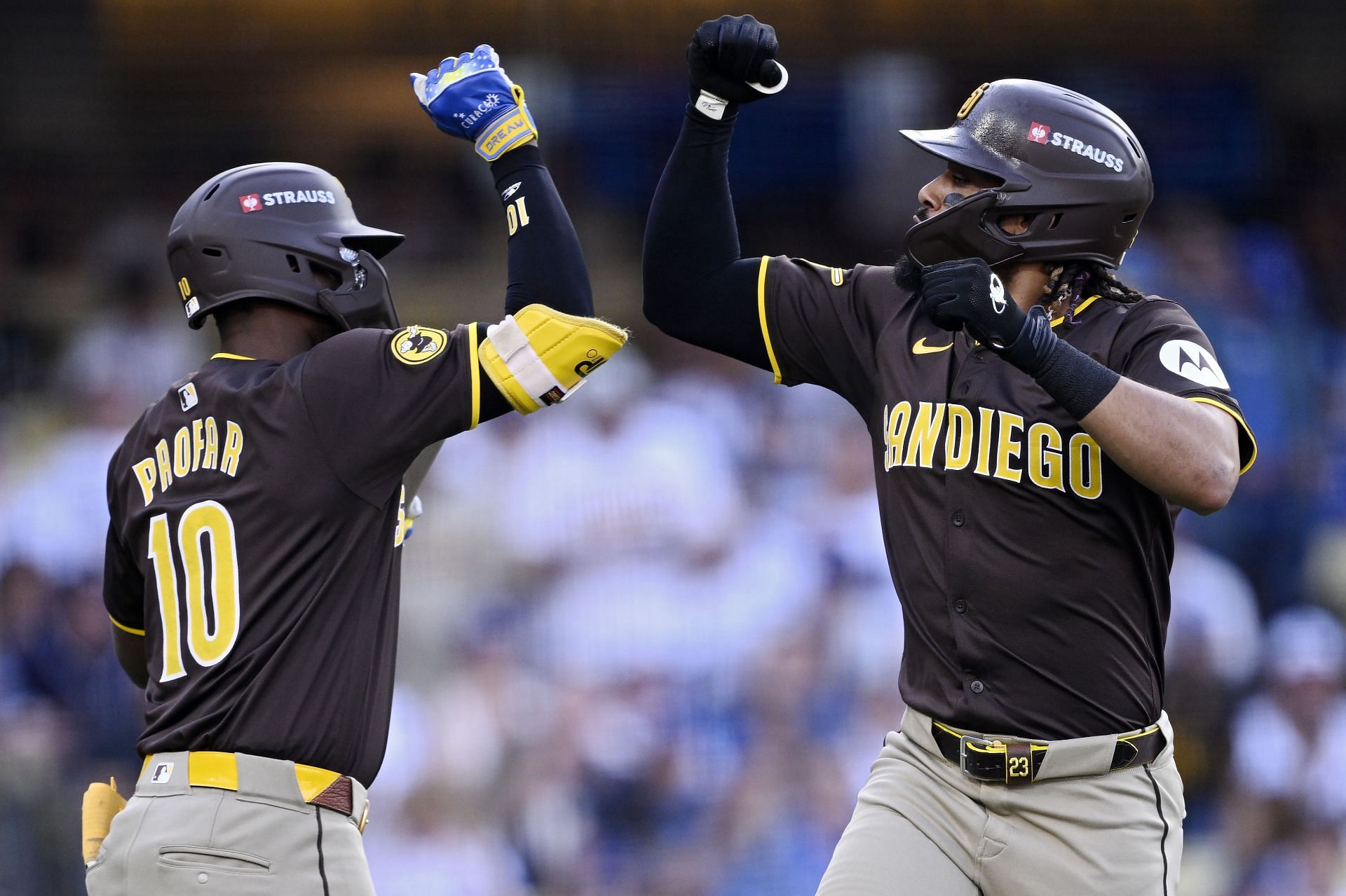 Division Series - San Diego Padres v &lt;a href=&#039;https://www.sportskeeda.com/team/los-angeles-dodgers&#039; target=&#039;_blank&#039; rel=&#039;noopener noreferrer&#039;&gt;Los Angeles Dodgers&lt;/a&gt; - Game 2 - Source: Getty