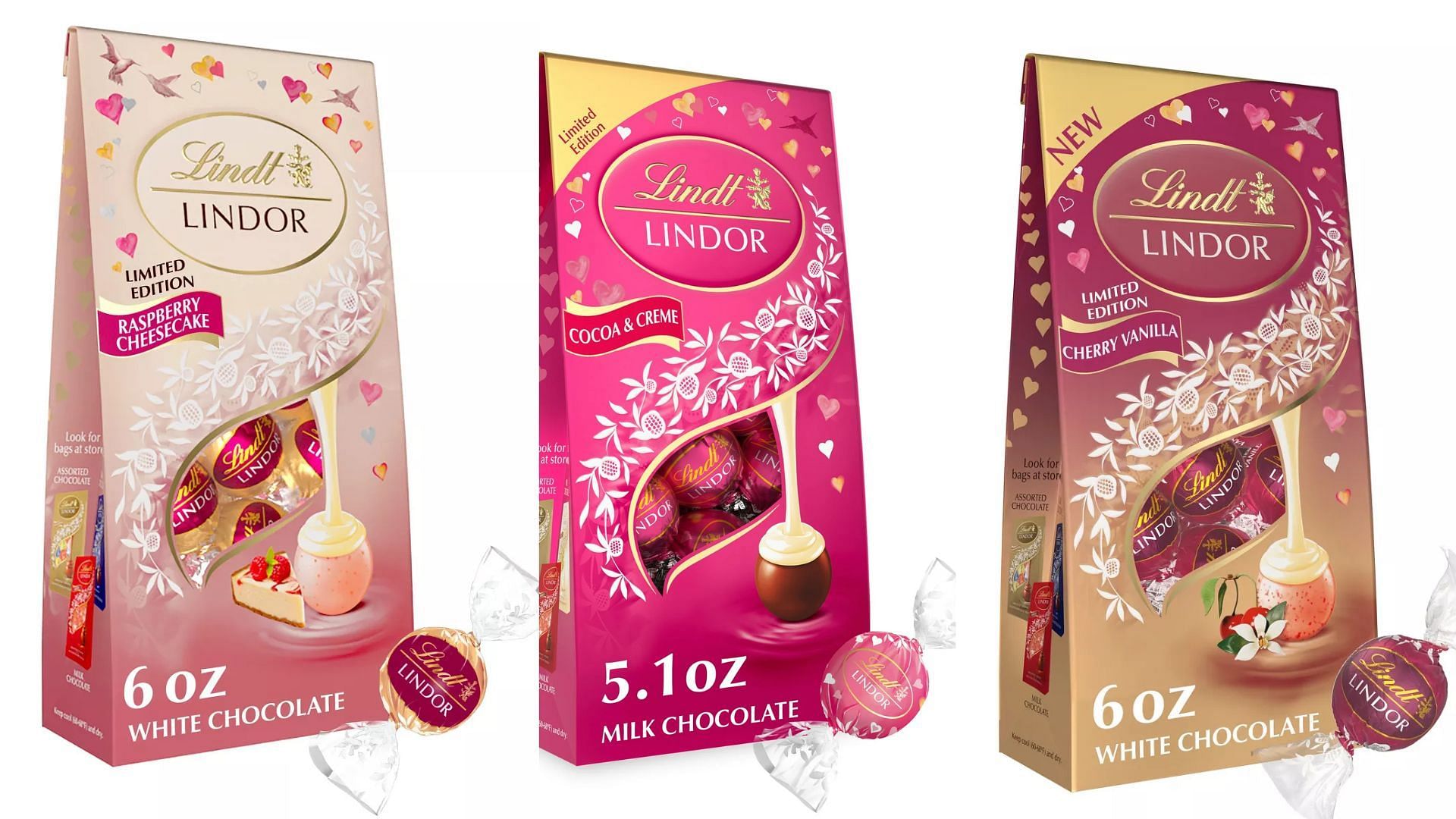 New flavors from the signature Lindor truffles by Lindt (Image via Walmart and Target)