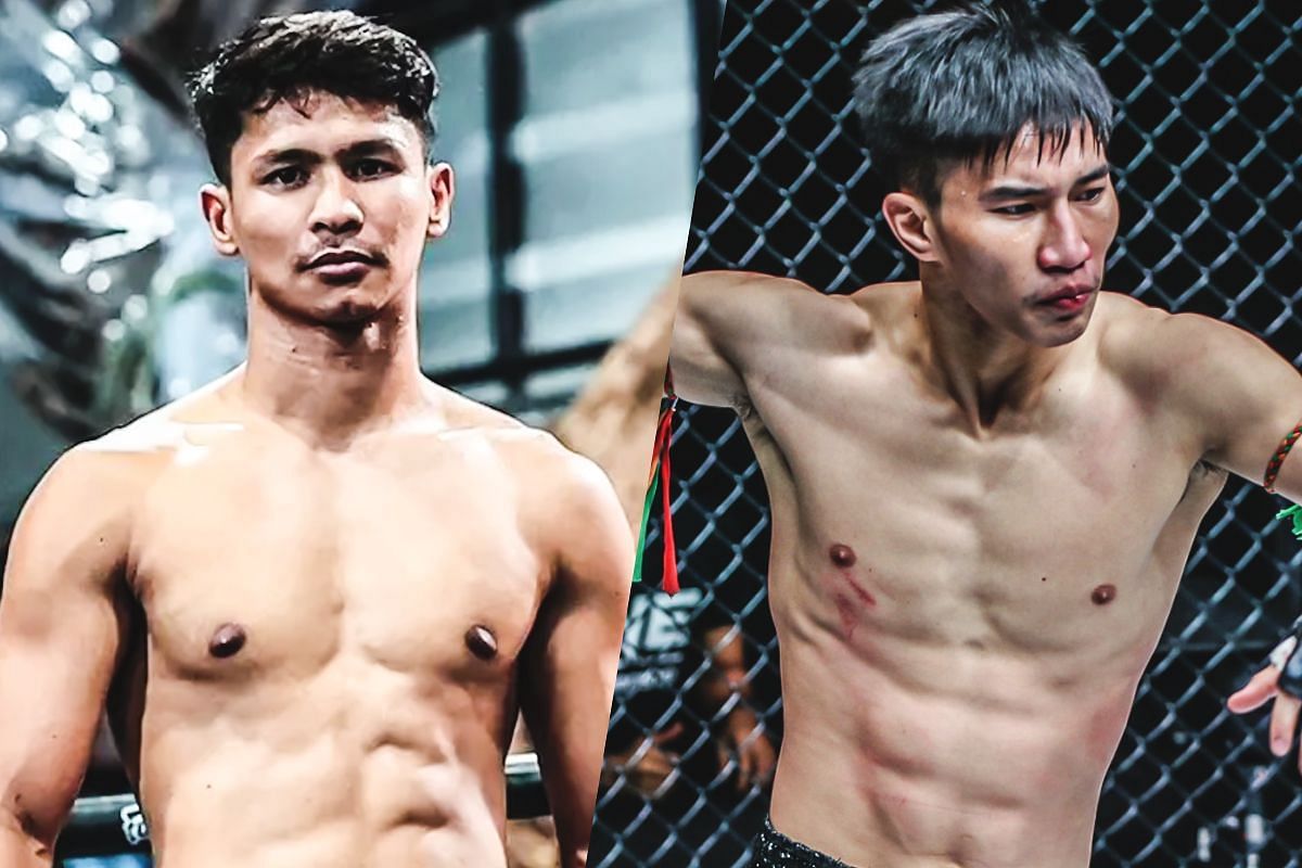 Superbon Singha Mawynn and Tawanchai PK Saenchai - Photo by ONE Championship