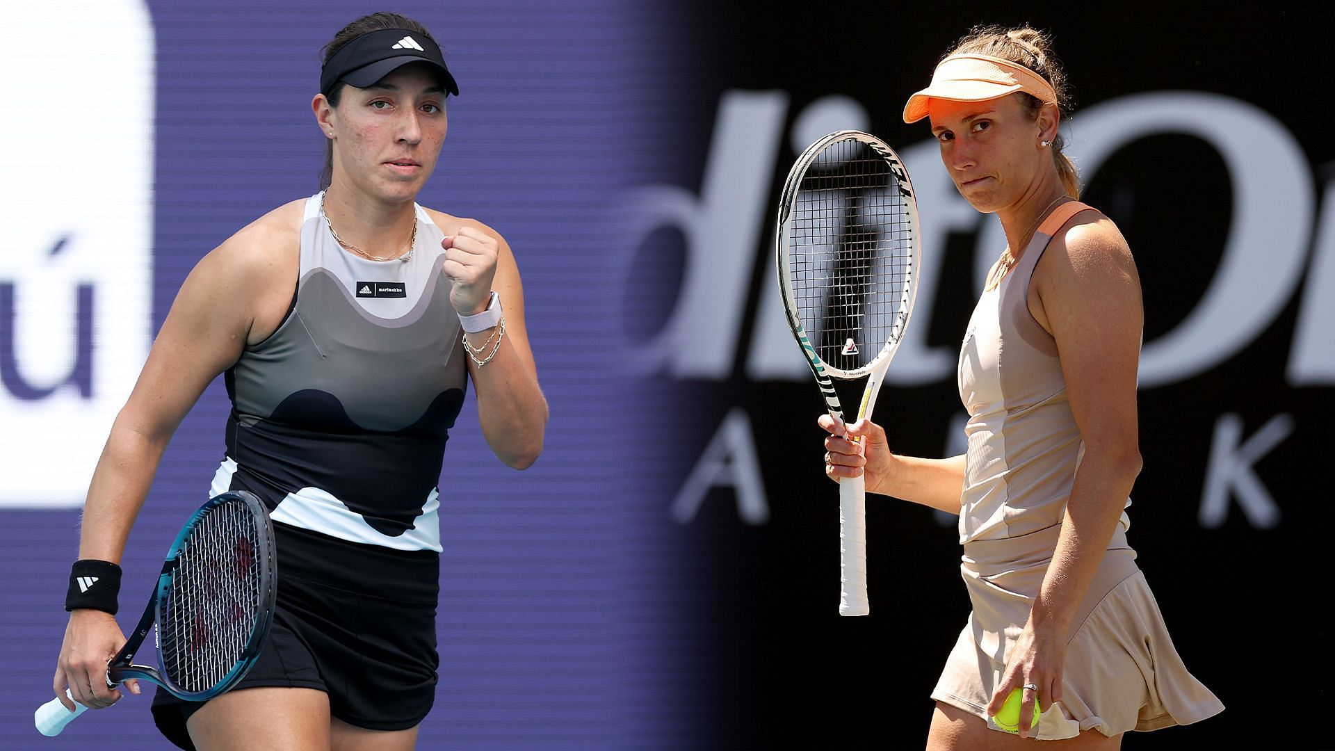 Jessica Pegula (L) vs Elise Mertens (R) preview (Source: Getty Images)