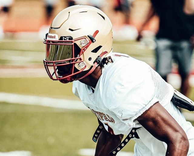 Hartfield Academy safety Bralan Womack during a practice. Image via @B_Mack02 on X