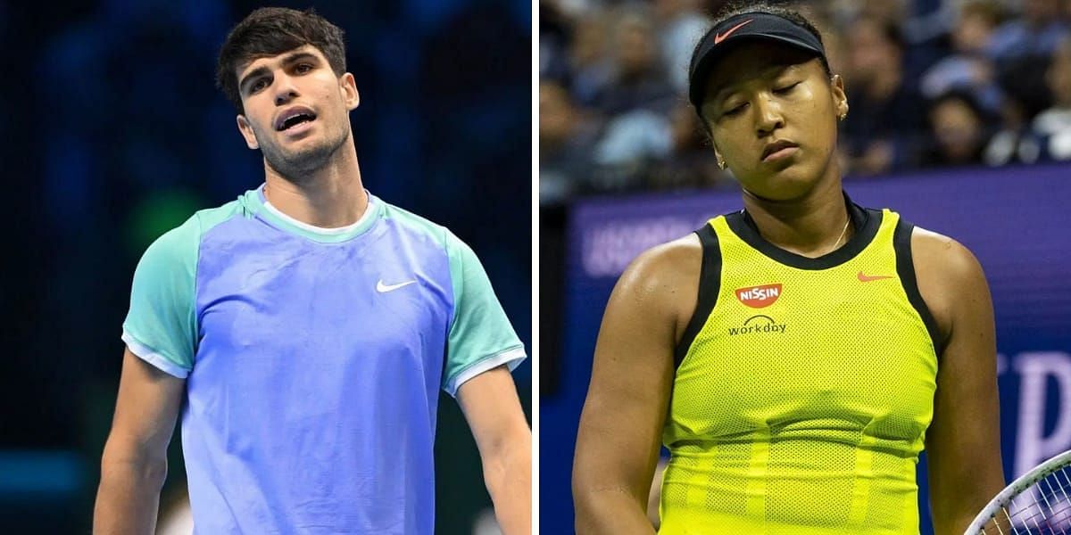 Carlos Alcaraz (L) &amp;  Naomi Osaka (R) (Source - GETTY)