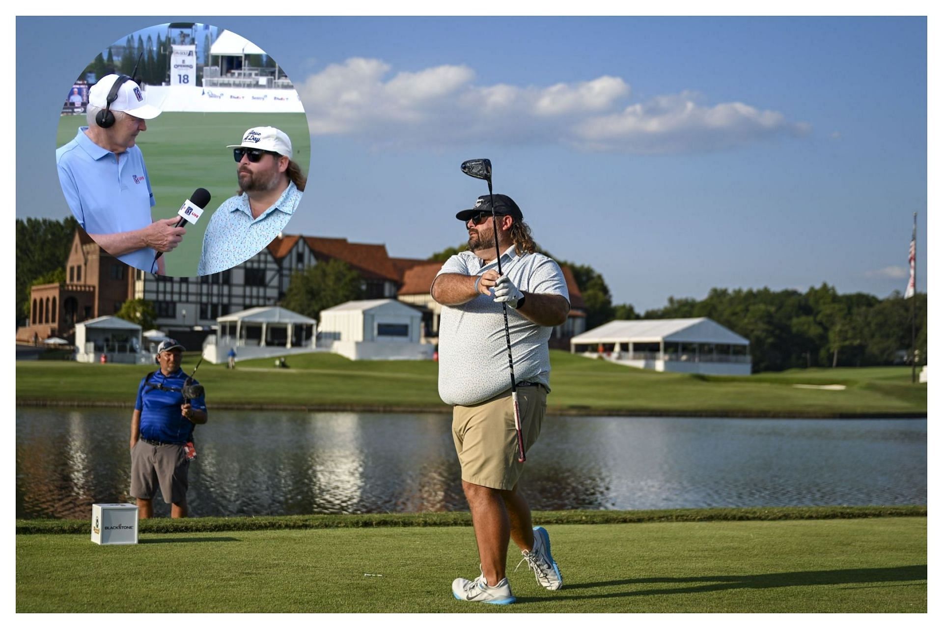 Fat Perez was at the Sentry 2025 (Image Source Getty, x@PGATour)