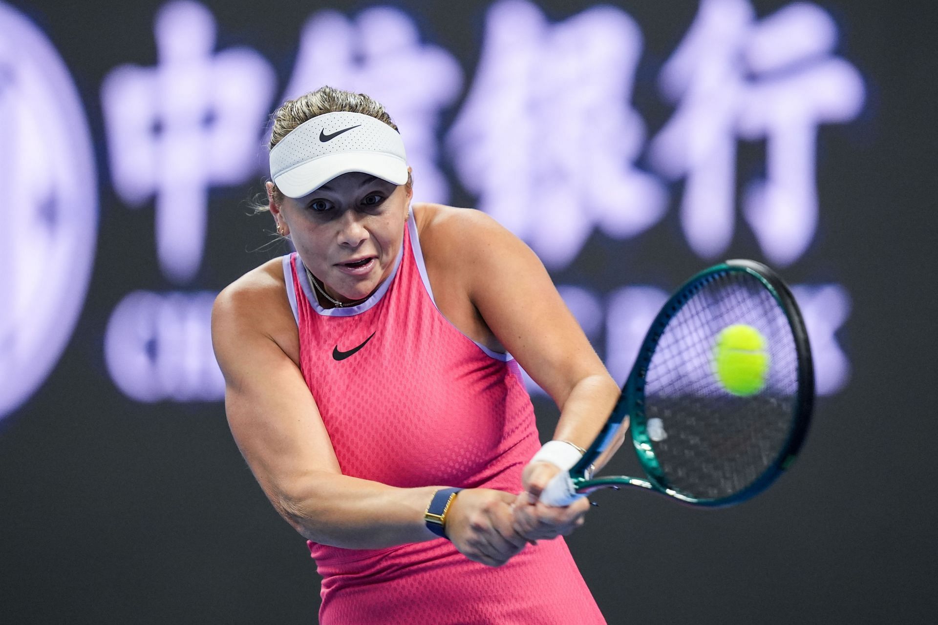 Amanda Anisimova at the 2024 China Open - Day 10 - Source: Getty