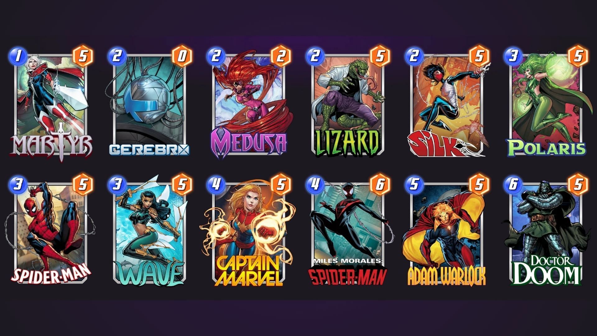 The Warlock Cerebro deck is a powerful Marvel Snap Adam Warlock deck (Image via Nuverse)