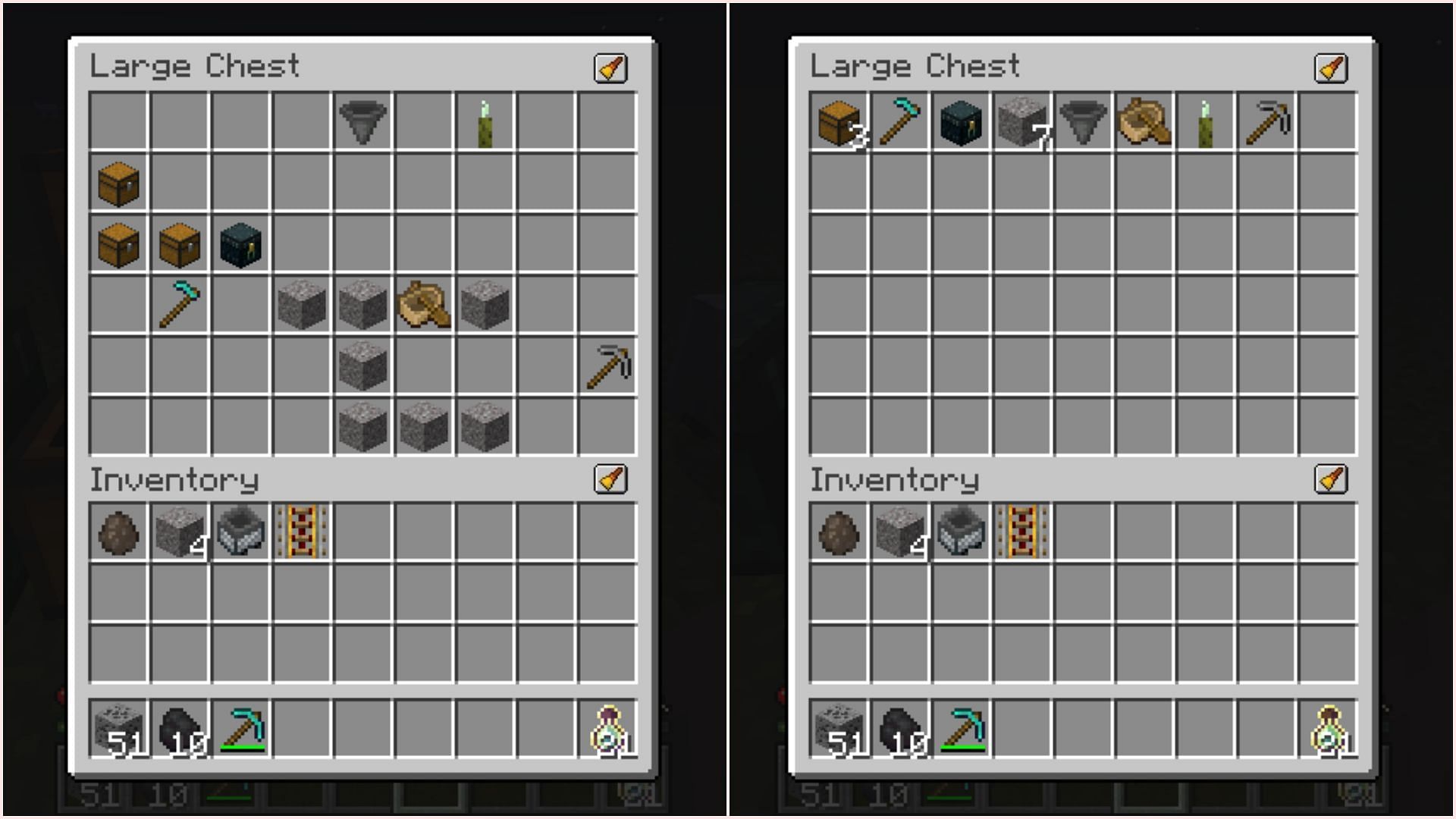 Inventory Sorting mod automatically sorts the inventory and chest contents (Image via CurseForge)