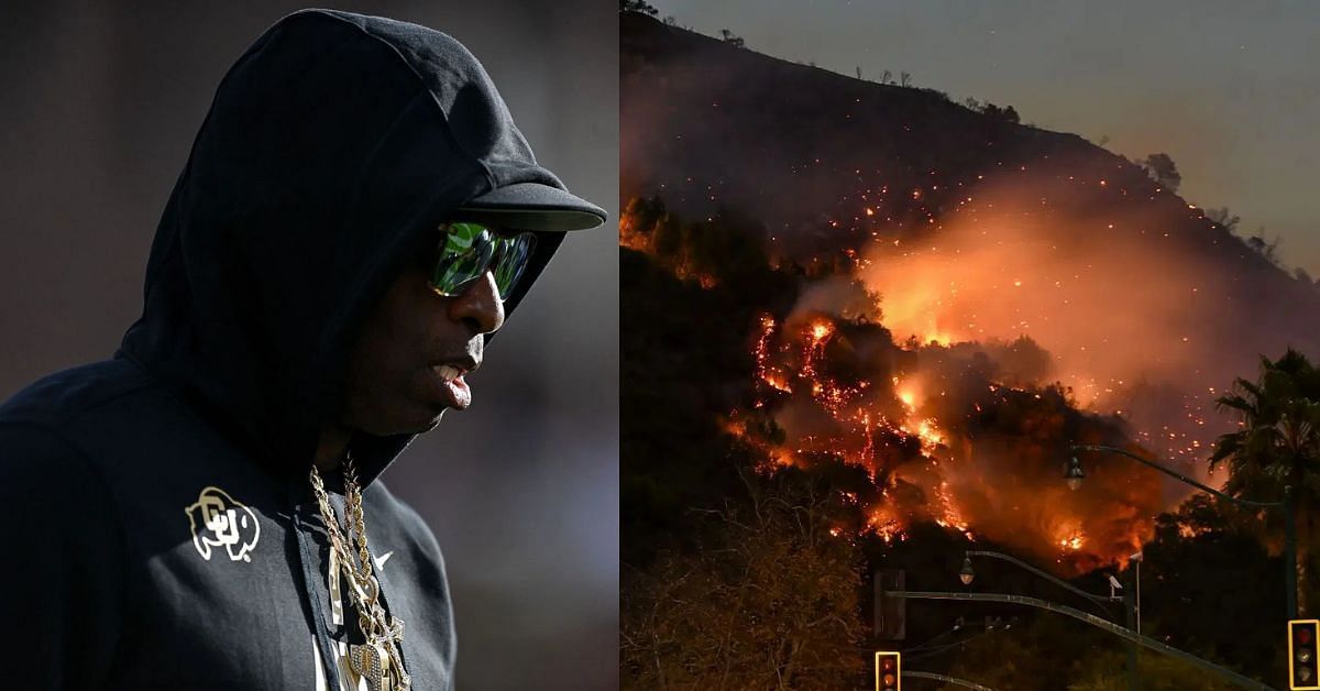 &ldquo;Lord I lift up everyone&rdquo;: Coach Prime prays for people battling in California as Palisades wildfire burns across LA