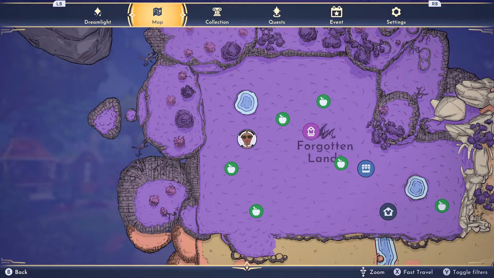 Forgotten Lands biome costs 15,000 Dreamlight (Image via Gameloft || YouTube/@n00bski Gaming)