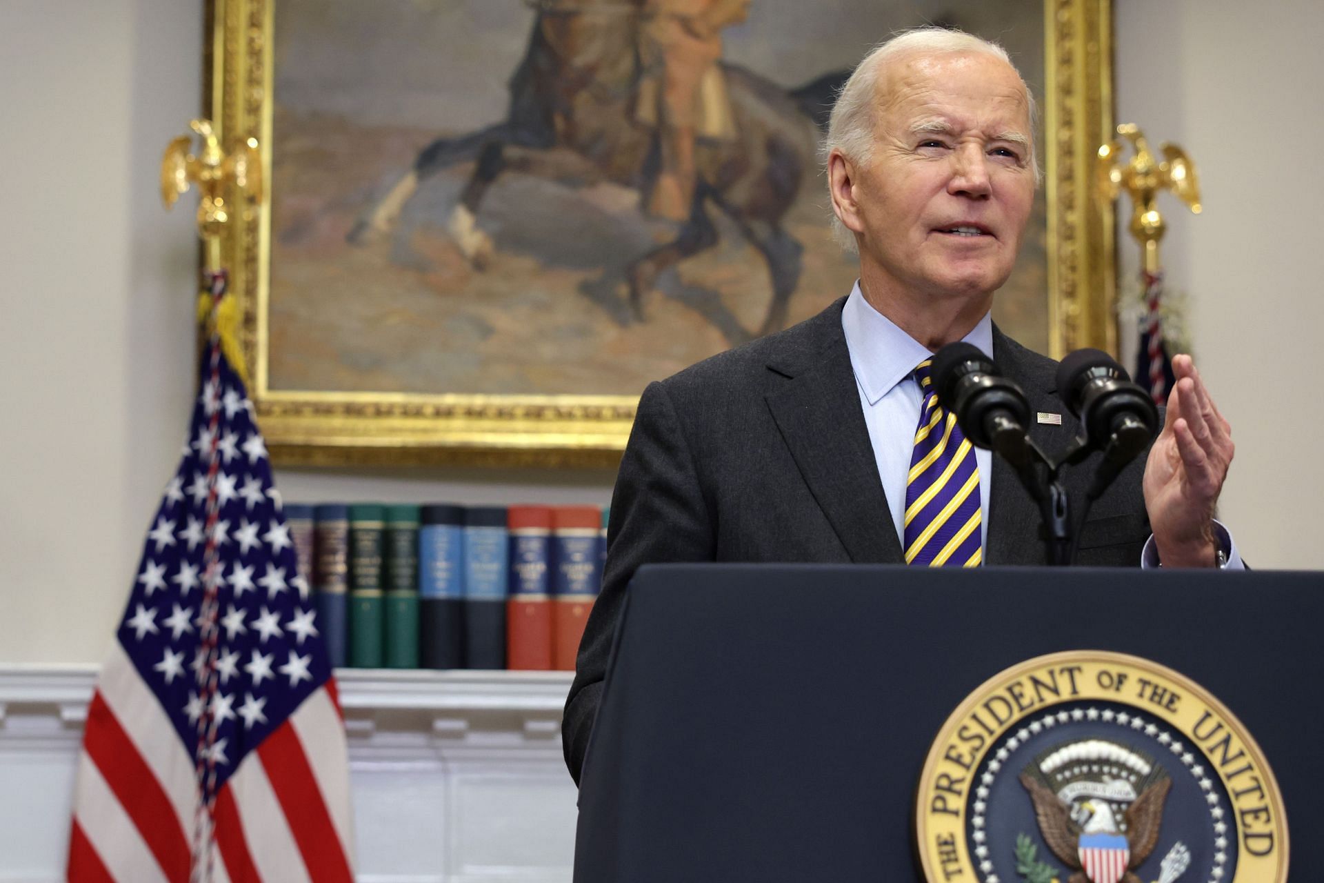 President Biden Deliver Remarks On Jobs Report And The Economy - Source: Getty