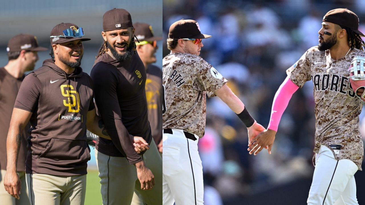 Fernando Tatis Jr. ecstatic as los chicos Luis Arraez and Jake Cronenworth reunite with the Padres superstar