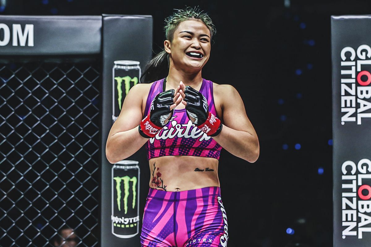 Fans fully in awe of Stamp Fairtex&rsquo;s thrilling display against Bi Nguyen. -- Photo by ONE Championship