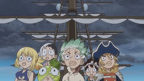 Dr. Stone season 4 episode 2 perfectly balances humor and serious narrative development (Image via TMS Entertainment)