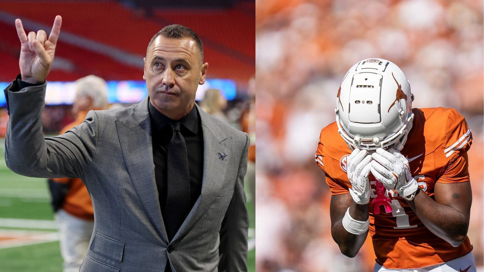 Steve Sarkisian and the Longhorns have lost some players to the transfer portal, including promising WR Johntay Cook II. (Photo Credits: IMAGN)