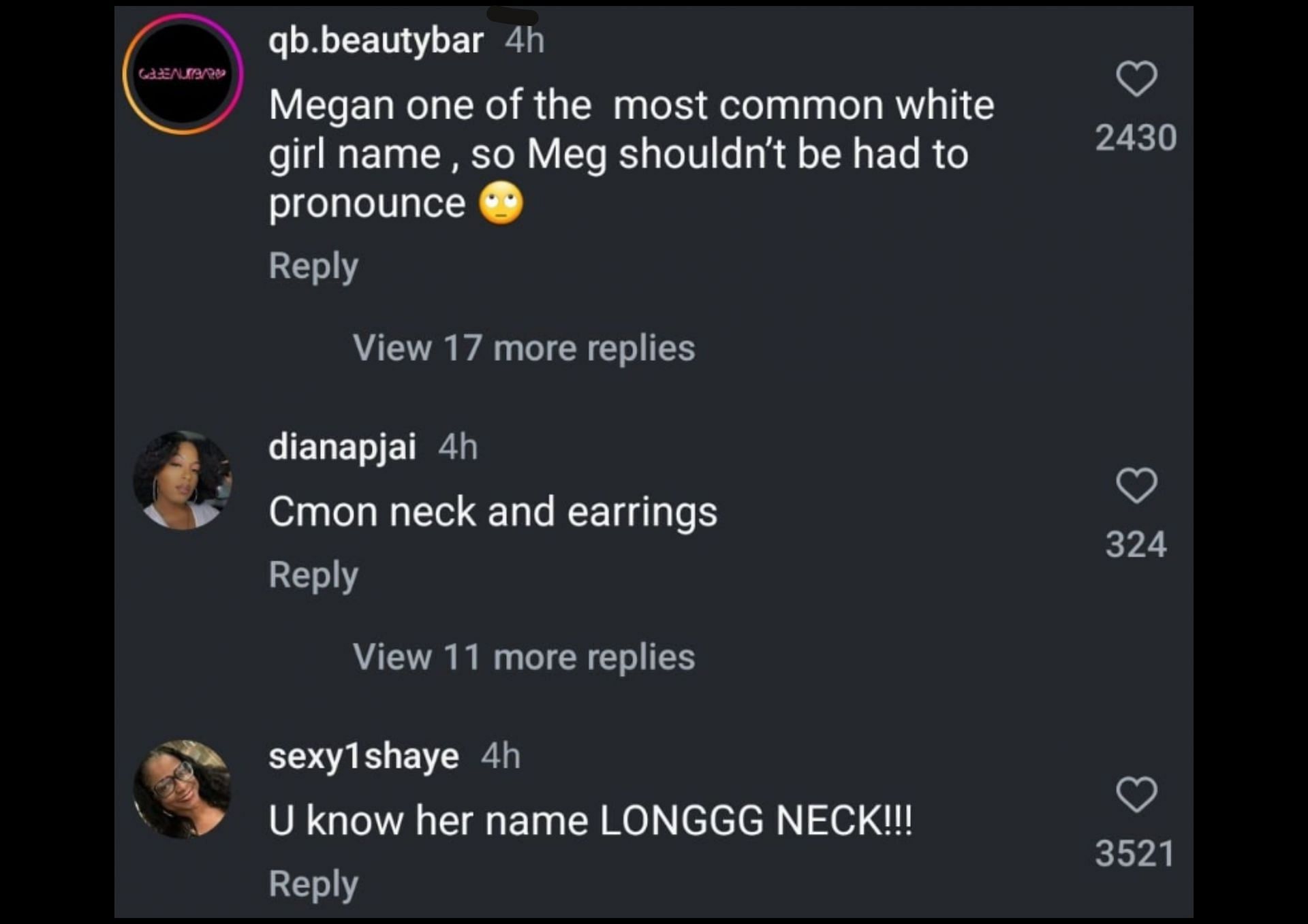 Netizens react to the podcast clip where Megan Thee Stallion seemingly gets dissed (Image via Instagram)