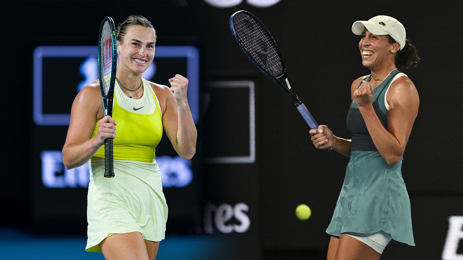 Aryna Sabalenka will take on Madison Keys in the final of the Australian Open 2025. (Photos: Getty)