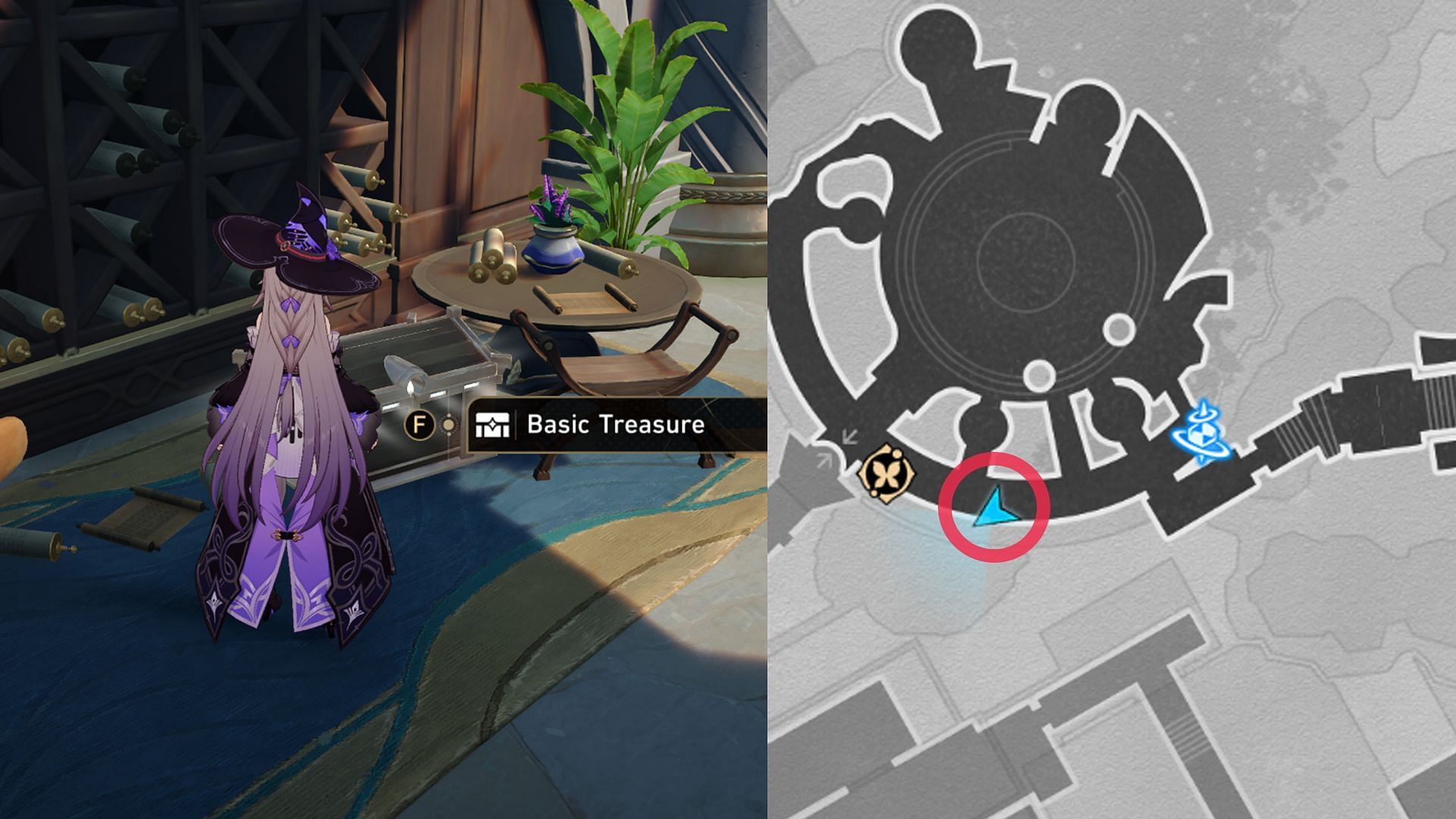 Location of Basic Treasure Chest #3 (Image via HoYoverse)